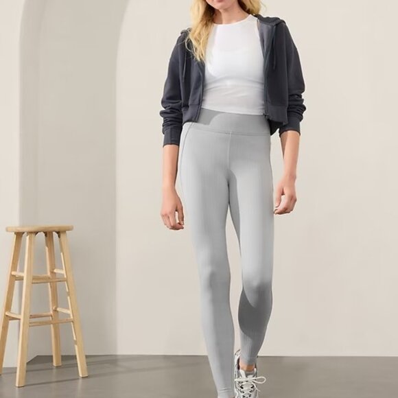 Athleta Delancey Skyline High Rise Herringbone All Around Stretch Leggings - Picture 2 of 13